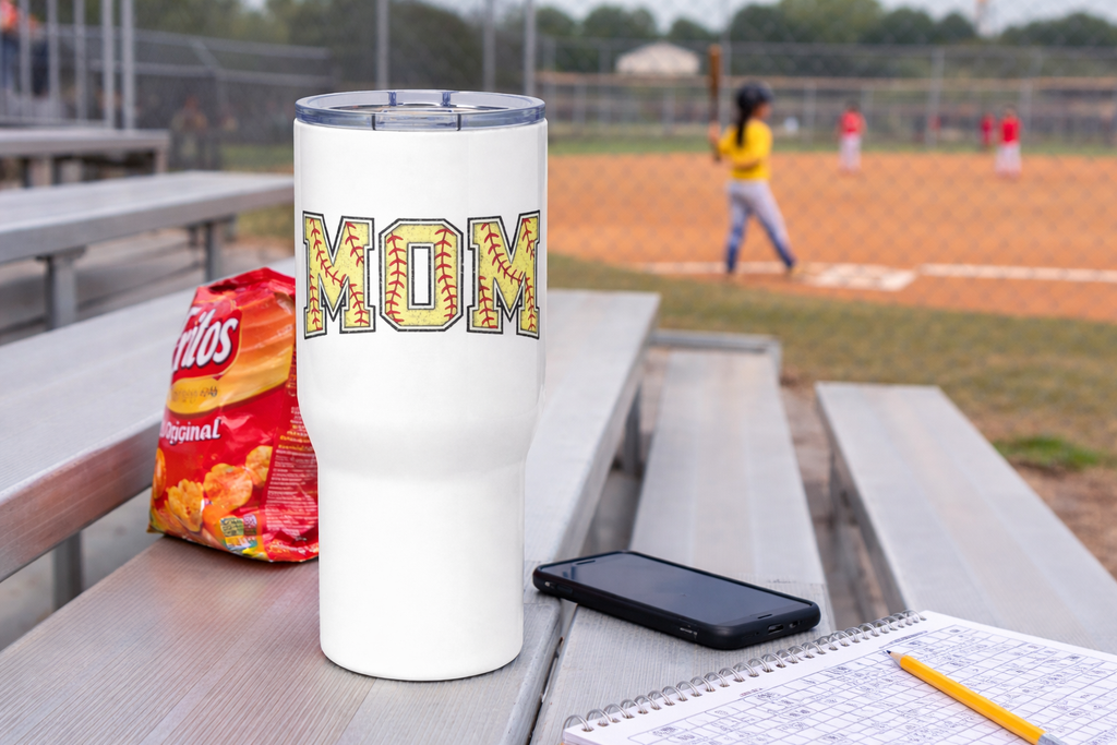 Softball Mom Travel Tumbler