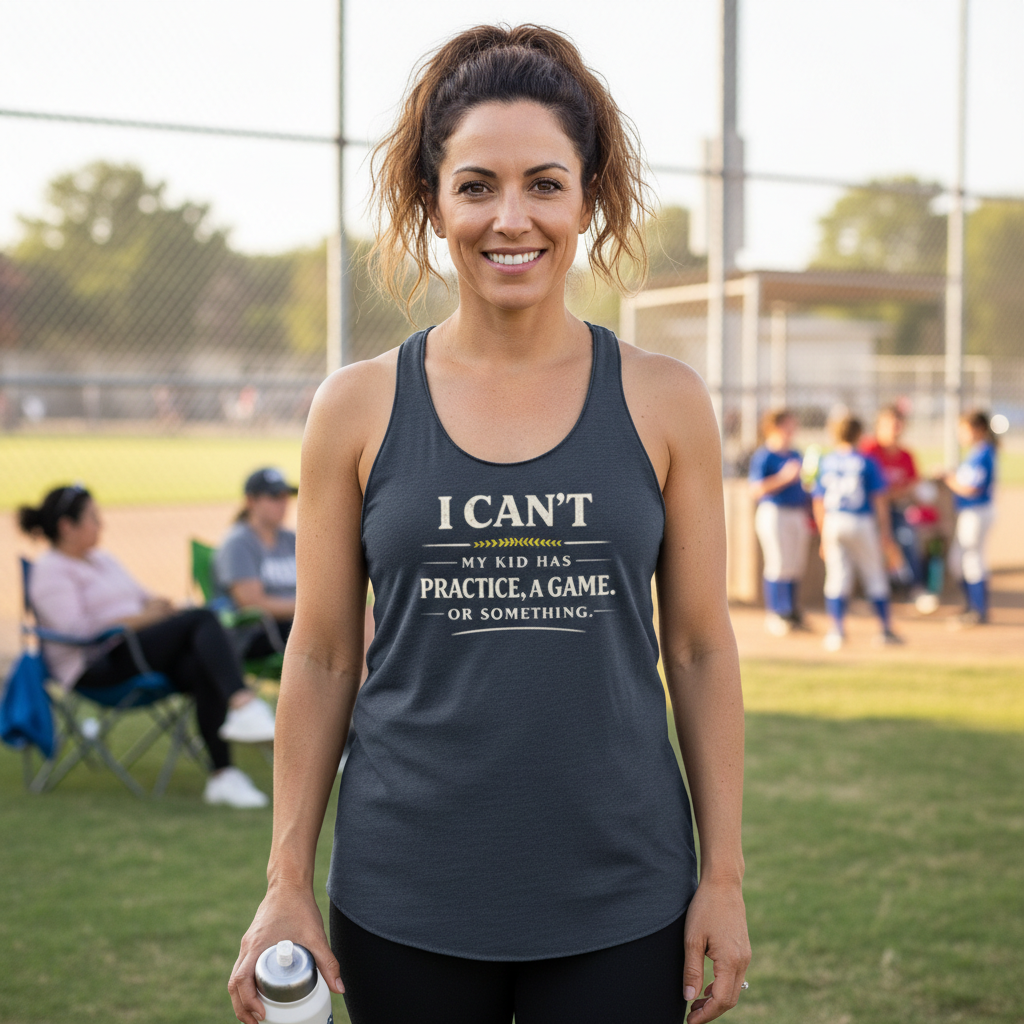 I Can't Softball Mom Tank