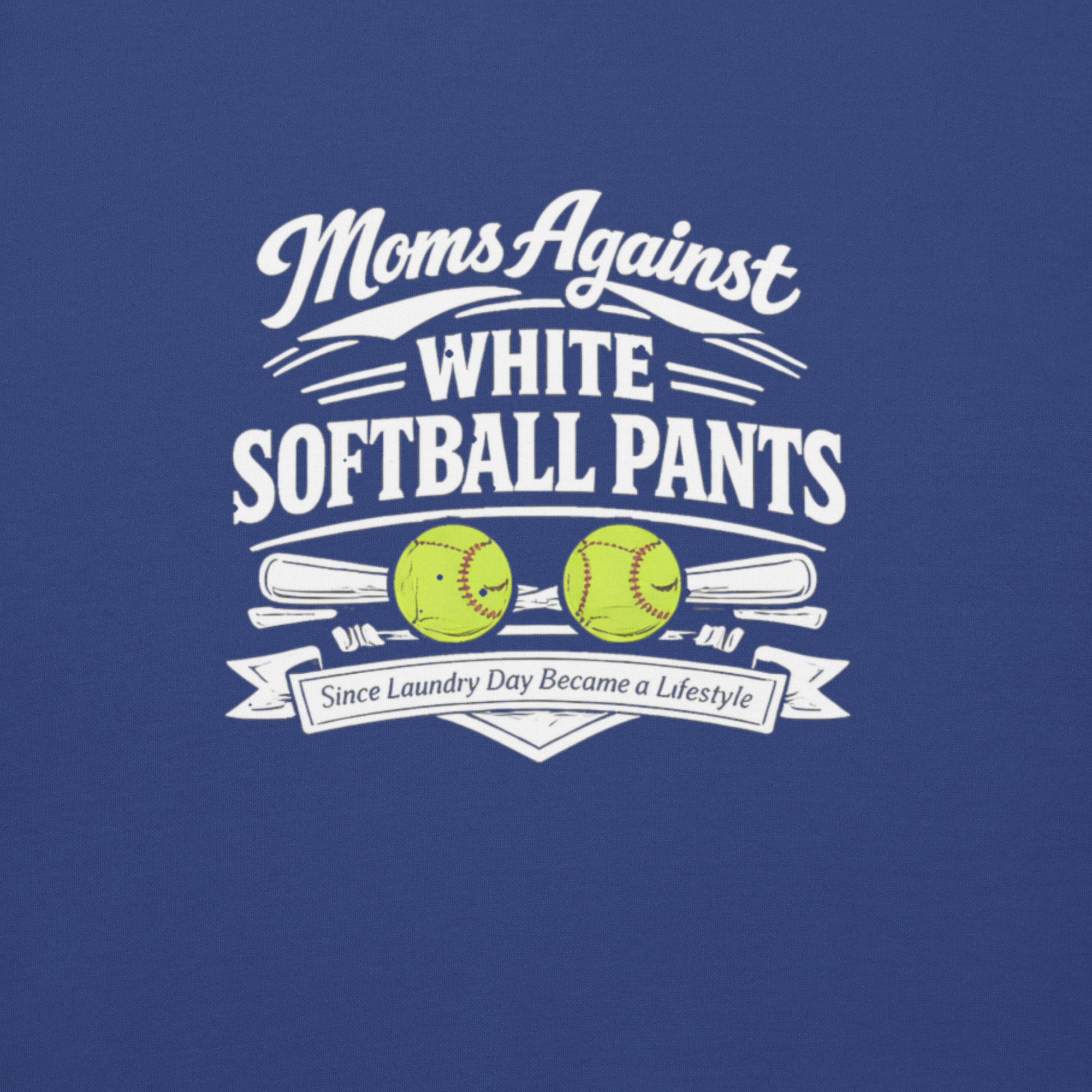 Moms Against White Softball Pants Crew