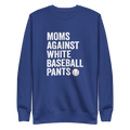 Mom's Against White Baseball Pants Crew