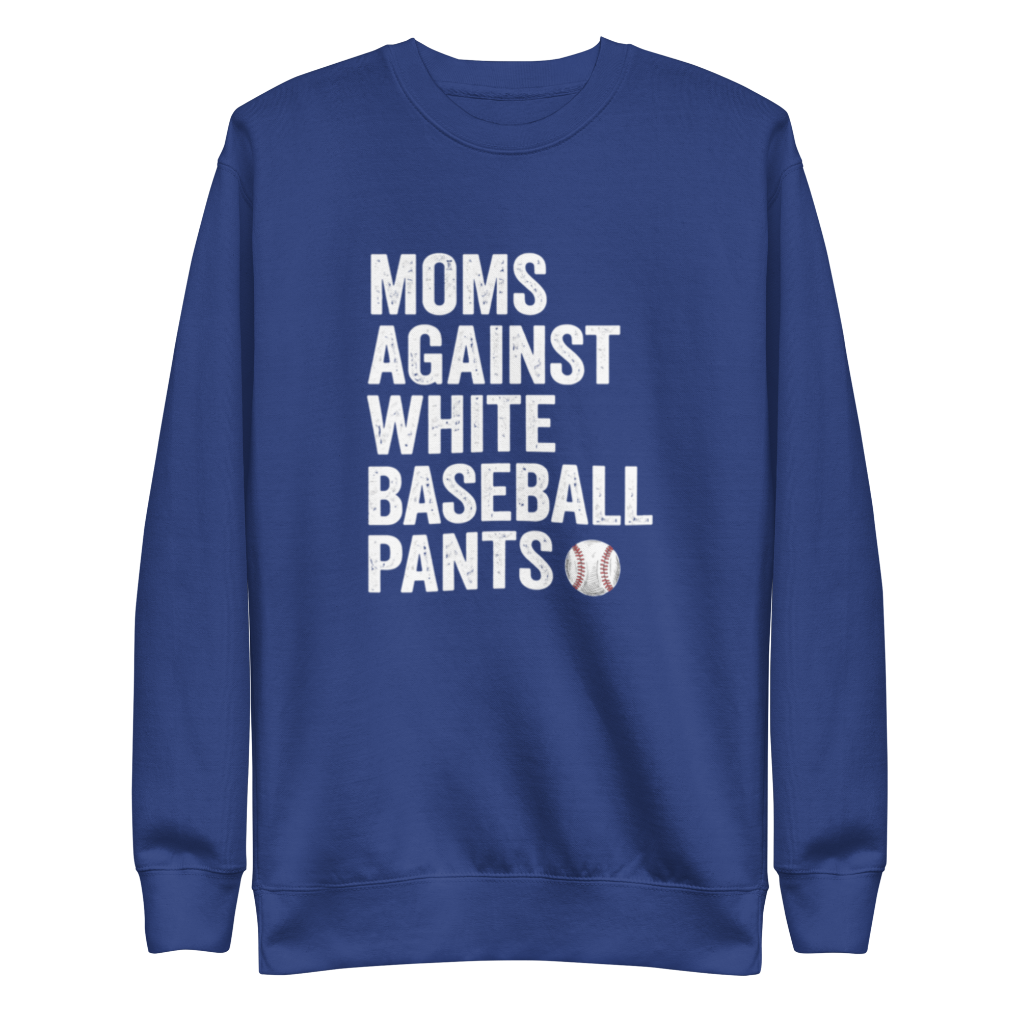 Mom's Against White Baseball Pants Crew